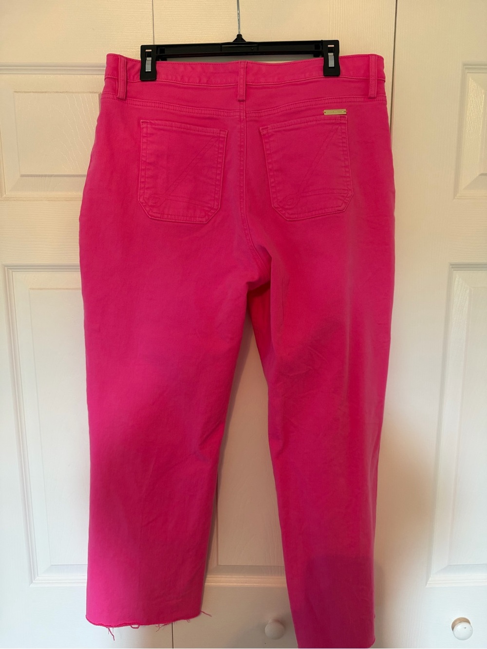 Lilly Pulitzer Hot Pink Straight-Leg Jeans - Picture 4 of 5
